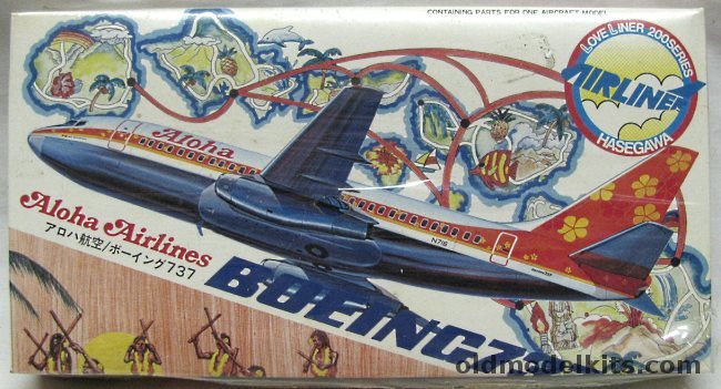 Hasegawa 1/200 Boeing 737 Aloha Airlines, LA6 plastic model kit